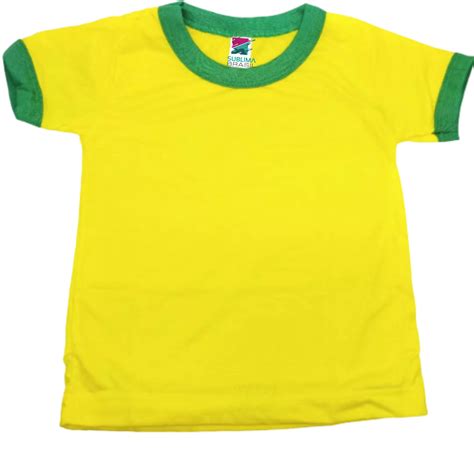 Camiseta Poli Ster Infantil Do Brasil Tamanho Sublima Brasil