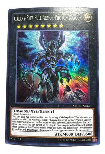 Yugioh Galaxy Eyes Full Armor Photon Dragon Mp Mercadolibre