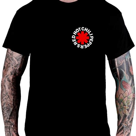 Camiseta Masculina Red Hot Chili Peppers Metal Rock Camisa Shopee Brasil