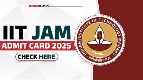 Iit Jam Admit Card 2025 Exam Date Announced Check Dates Iit Jam