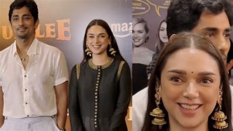 Aditi Rao Hydari Smiles As Paps Say ‘lovely Jodi To Her And Siddharth