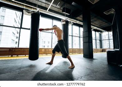 Guy Red Boxing Gloves Naked Torso Stock Photo Shutterstock