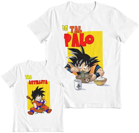 Kit 2 Camisetas Dragon Ball Goku Y Gohan De Tal Palo Tal Astilla