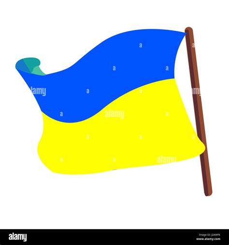 Ukraine Flag Vector Illustration Stock Vector Image Art Alamy