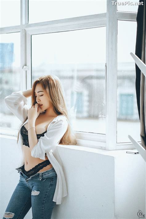 Vietnamese Model Sexy Angel In Black Lingerie And Jean TruePic Net