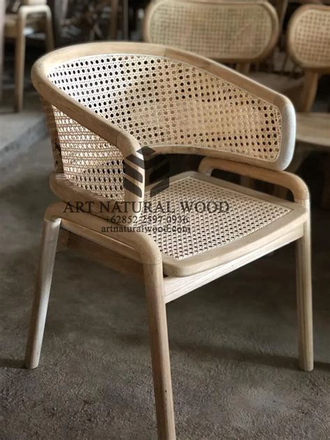 Kursi Makan Rotan Minimalis Art Natural Wood