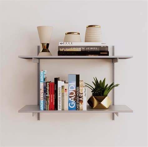 Wall Mounted Shelving Units - 2 Shelf Aluminum – Modern Shelving