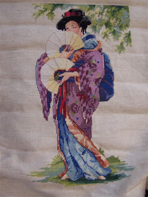 Geisha Cross Stitch By Genekitty On Deviantart