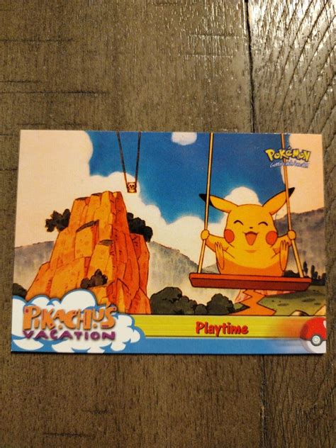 1998 Pokemon Pikachus Vacation Card 57 Playtime Ebay