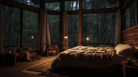 Cozy Relaxing Space Natural Rain Dispels Stress Gives You Good Sleep