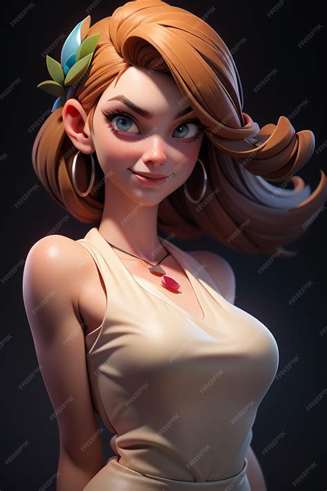 Premium Photo 3d Rendering Cartoon Character Pretty Girl Game