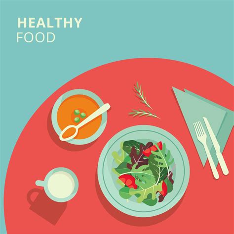 Healthy Food Illustration 463798 Vector Art at Vecteezy