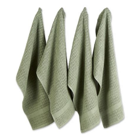 Dii Solid Artichoke Waffle Terry Dishtowel Set Of 4 1 King Soopers