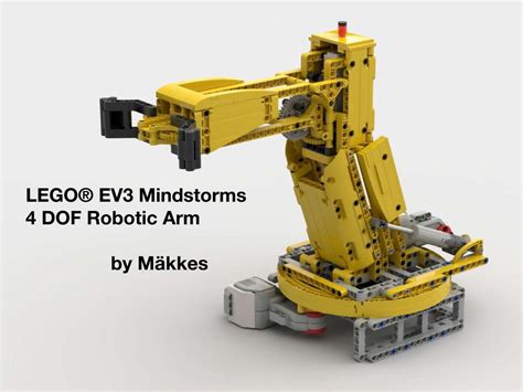 LEGO MOC EV3 Mindstorms 4DOF Robotic ARM by Mäkkes Rebrickable