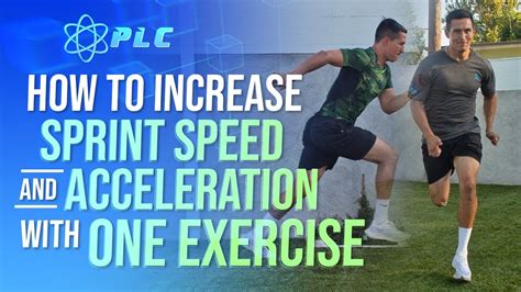 How To Increase Sprint Speed And Acceleration With One Exercise