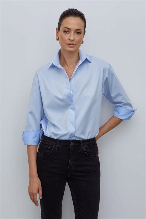 Рубашка Хельсинки голубая хлопок – купить за 7 600 ₽ | CLASSY brand