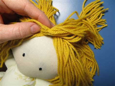 The Project Lady Fast And Easy Way To Make Doll Hair With Yarn