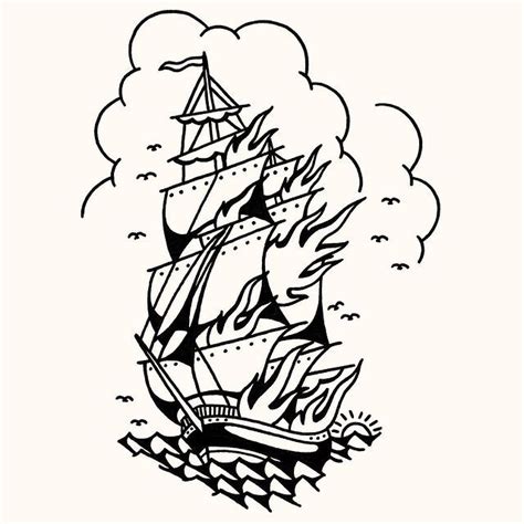 Burning Ship Drawing