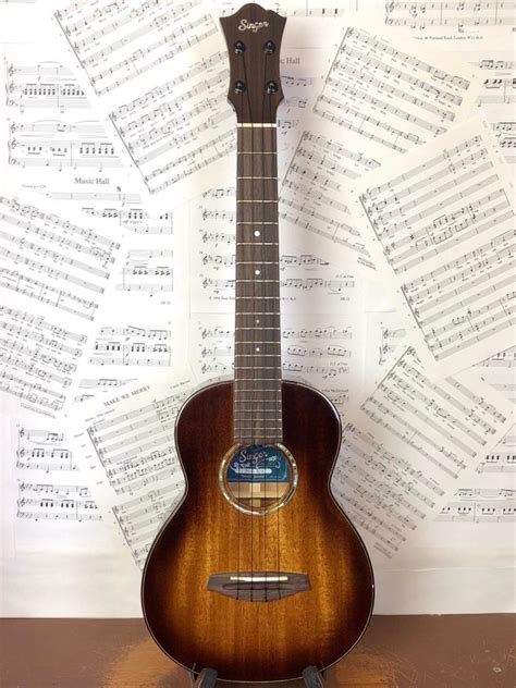 Anuenue Singer Tobacco Sunburst Mahogany Tenor Ukulele