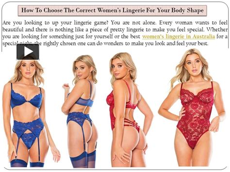 PPT Choose The Correct Womens Lingerie For Your Body Shape