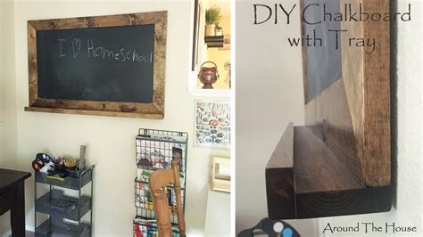 Making A Rustic Wall Mounted Chalkboard With Chalk Tray Dyi Youtube