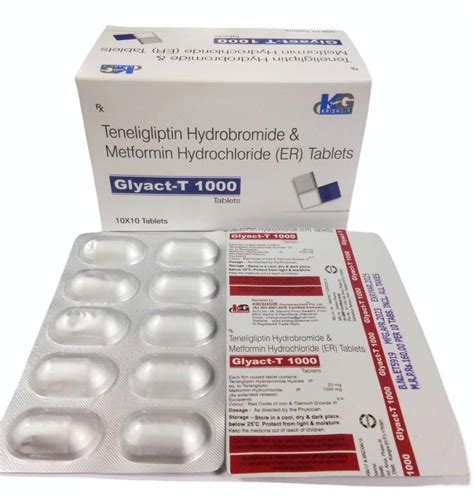 Teneligliptin 20mg Metformin 1000mg At Rs 1600box टेनेलिग्लिप्टिन