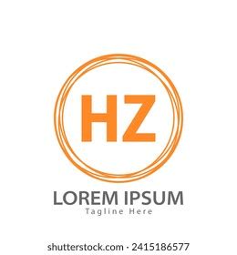 Letter Hz Logo Hz Logo Design Stock Vector Royalty Free 2415186577