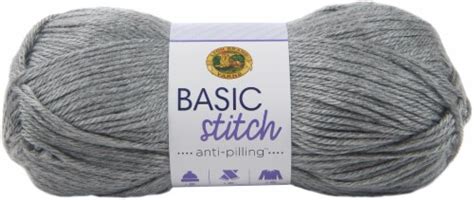 Lion Brand Basic Stitch Anti Pilling Yarn Silver Heather 1 Kroger