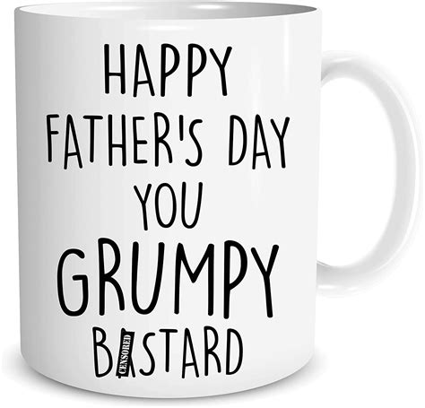 Funny Rude Coffee Mugs Father S Day T Present Grumpy Bstard Novelty T For Dad