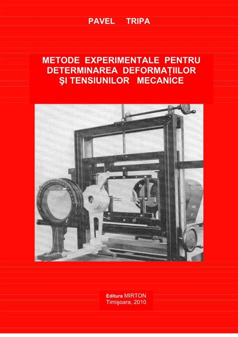 Pdf Metode Experimentale Pentru Determinarea Prezentate