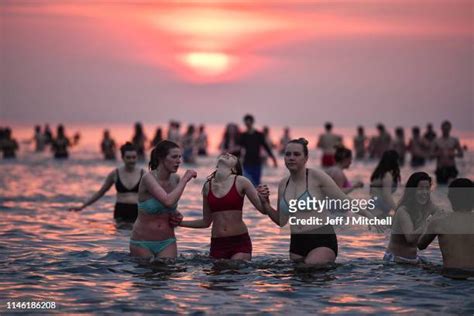 34 St Andrews Students Take Annual May Day Dip Stock Photos, High-Res ...