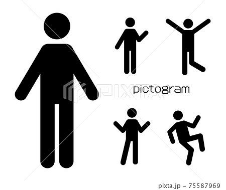 pictogram  changeable pose  pixta