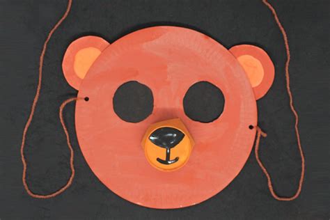 Create an Adorable Paper Plate Bear Mask Easily | Kids Crafts