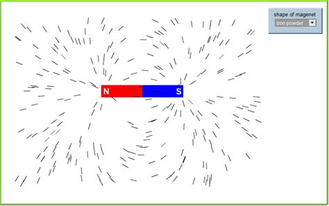 A Bar Magnet Magnetic Field Lines Simulation(Virtual Experiment ...