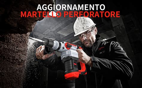 Martello Perforatore SDS Plus Alimentazione A Batteria 1500W Martello