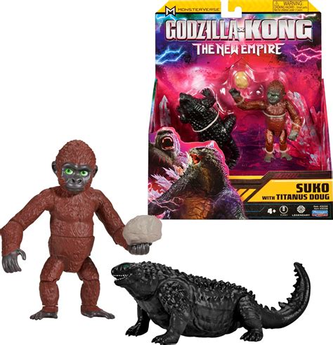 MonsterVerse Godzilla x Kong: The New Empire, 6-Inch Suko and Titanus ...
