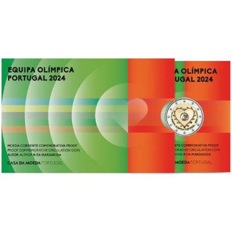 Portugal Euro Olympische Spelen Proof Kleur