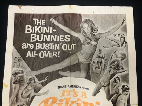 Its A Bikini World Original One Sheet Movie Poster 1967 27 X 41