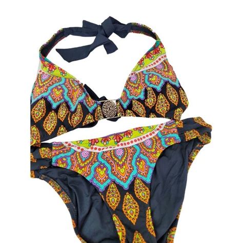 Trina Turk Swim Trina Turk Swim Bikini Set Womens Size Black