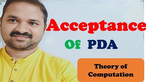 Acceptance Of Pda Language Accepted By Pda Theory Of Computation