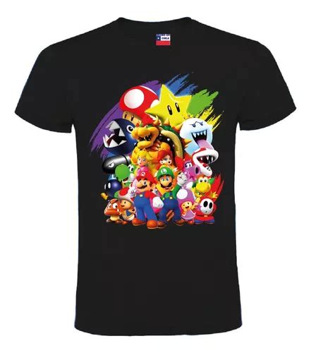 Polera Super Mario Bros Niños Dtf Cuotas sin interés