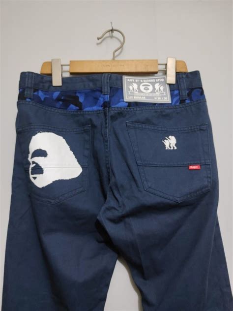 Aape By A Bathing Ape Pants Mens Fashion Bottoms Jeans On Carousell