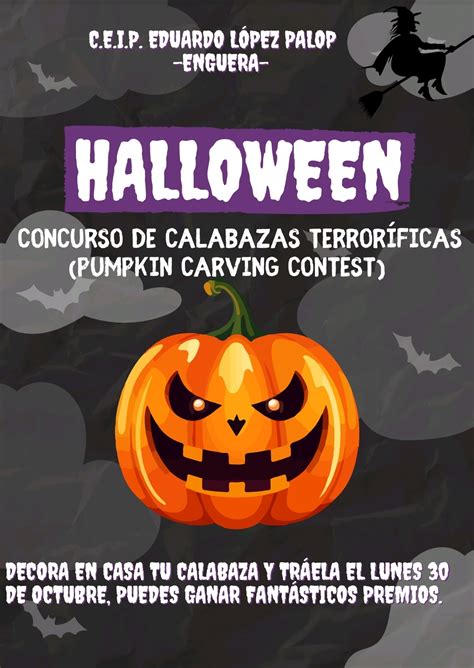 Concurso De Calabazas Terror Ficas Ceip Eduardo L Pez Palop