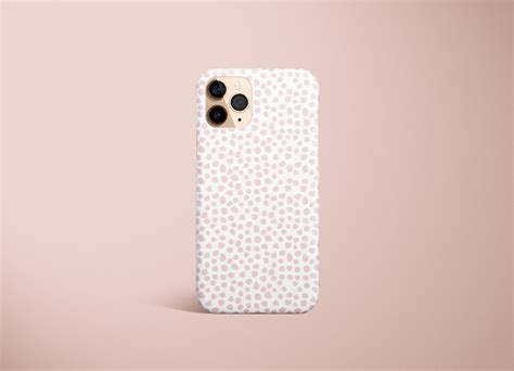 Dots Pink White Iphone Case Animal Print Phone Case | Etsy