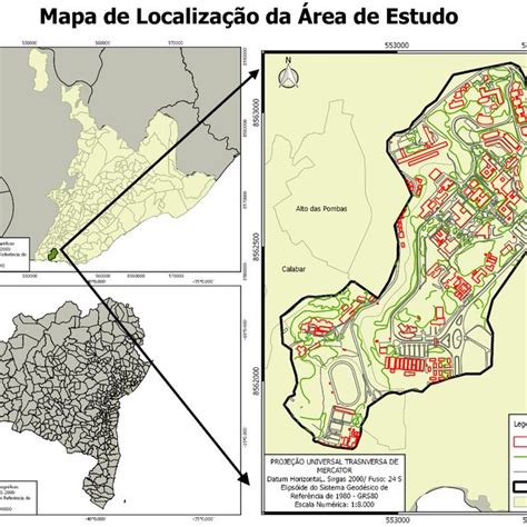 Mapa de localização da área de estudo Download Scientific Diagram