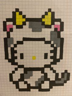 7 ideas de Pixel art hello kitty lindos dibujos fáciles dibujos