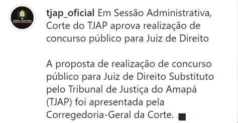 Concurso TJ AP Juiz AUTORIZADO Saiba mais informações