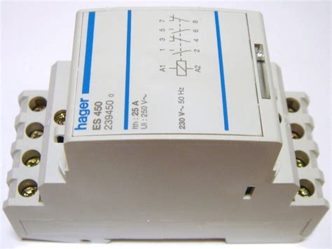 Модульный контактор 2NO + 2NC, 25A(16кВт), ES450, ES 450, Hager, 239450 ...