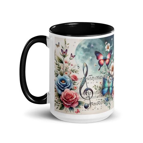 Tasse Mit Farbiger Innenseite Music Is Life Teil Meiner Music Is L