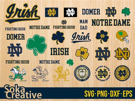 Notre Dame Fighting Irish Svg Bundle Vectorency